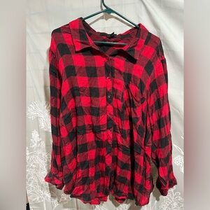 Super soft red flannel Shirt